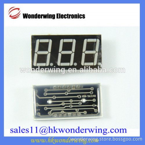 3 digits 7 Segment leds digital tube LED display
